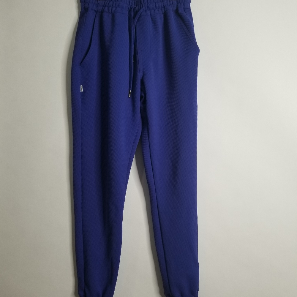 Fair Play Textured Knit Blue Purple Joggers 30X29